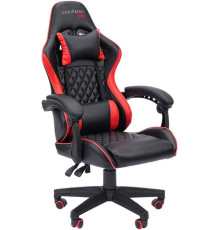 Игровое геймерское кресло CHAIRMAN CH28 экокожа, черный/красный