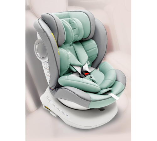 Детское автокресло Amarobaby Champion Isofix AMARO-2008CH-Se/Bi серый/бирюзовый