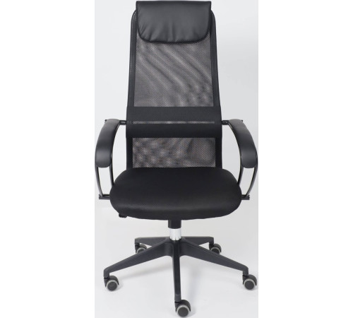 Офисное кресло AksHome First PL ткань/сетка, черный