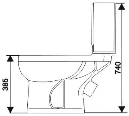 Унитаз Оскольская керамика Ирида