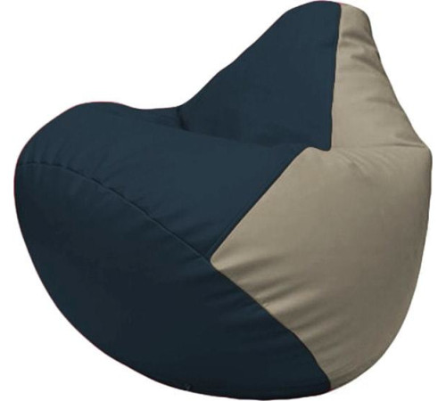 Кресло-мешок Flagman Груша Макси Г2.3-1502 синий/светло-серый