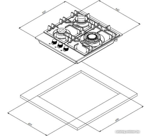 Варочная панель Weissgauff HGG 451 BGV