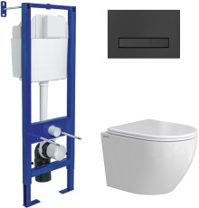 Унитаз подвесной Berges Wasserhaus Okus Rimless 043393 с сиденьем