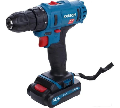 Дрель-шуруповерт Кратон CD-12-Li-1.5 31101054 с 2-мя АКБ, кейс
