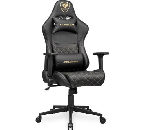Игровое геймерское кресло Cougar Armor One V2 Gold черный/золотистый