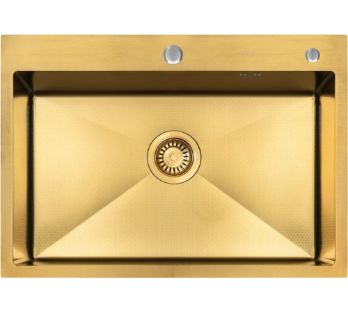 Кухонная мойка ARFEKA ECO AR 700*500 GOLD PVD NANO DECOR