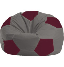 Кресло-мешок Flagman Мяч Стандарт М1.1-336 серый/бордовый