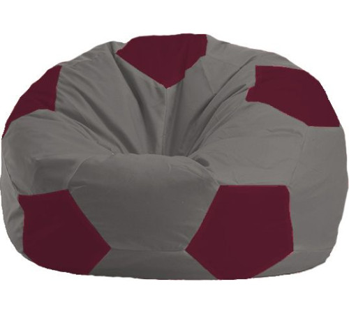 Кресло-мешок Flagman Мяч Стандарт М1.1-336 серый/бордовый