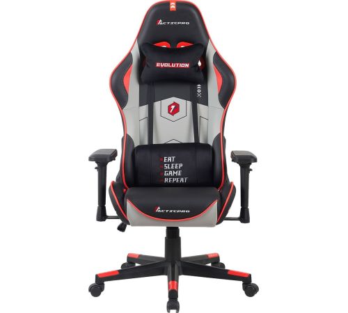 Игровое геймерское кресло Evolution Tactic PRO Special edition D1 черный/серый/красный