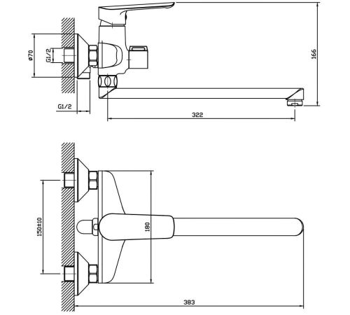 Смеситель Esko Lagos LG31A