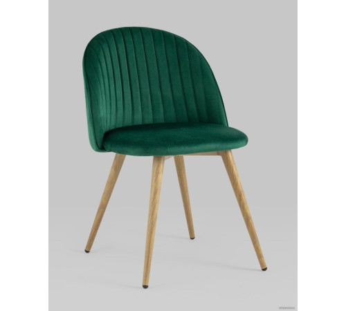 Стул Stool Group Лион Страйпс DC-69030G HLR-56 велюр зеленый