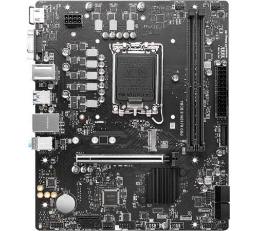 Материнская плата MSI PRO H610M-E DDR4