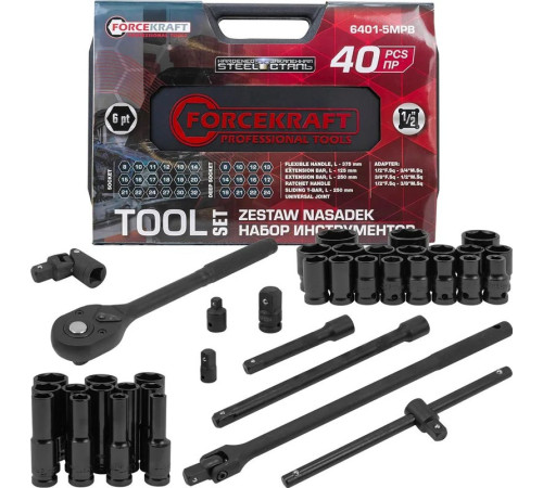 Универсальный набор инструментов ForceKraft FK-6401-5MPB 62301