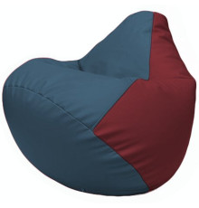 Кресло-мешок Flagman Груша Г2.3-0321 синий/бордовый