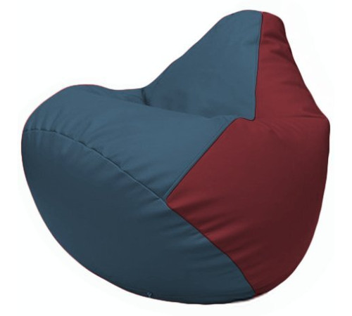 Кресло-мешок Flagman Груша Г2.3-0321 синий/бордовый