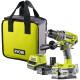 Ударная дрель-шуруповерт Ryobi R18PD7-252S 5133004391 с 2-мя АКБ, сумка