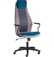 Офисное кресло TetChair Aviator флок/ткань синий/серый/серый