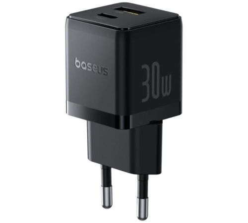 Сетевое зарядное Baseus Palm Fast Charger C+U 30W EU P1011160A113-00 черный