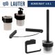 Набор аксессуаров для ванной Lauter 21TS3019 + 21TS3021 + 21TS3015 + 21TS3008 + 21TS3023 Matt Black, 5 предметов
