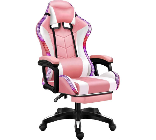 Кресло Jiqiao DG8003 белый/розовый