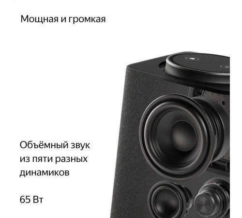 Умная колонка Яндекс Станция Макс с хабом умного дома Zigbee, графит