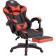 Игровое геймерское кресло Defender Tornado черный/красный