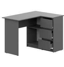 Стол Mio Tesoro Денвер угловой графит серый