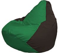 Кресло-мешок Flagman Груша Супер Мега 4XL Г5.1-242 зелёный/коричневый