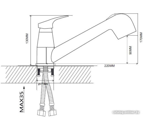 Смеситель Ekko EM6013
