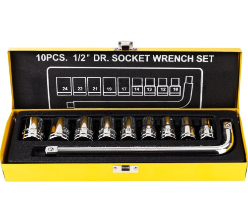 Набор трещотка с головками Deli DL2010T 10 предметов