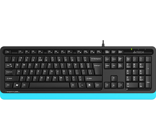 Клавиатура A4Tech Fstyler FKS10 черный/синий