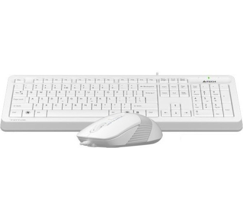 Клавиатура + мышь A4Tech Fstyler F1010 белый/серый