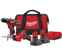 Milwaukee М12 ВPP2С-402B 4933441230 шуруповерт, сабельная пила, 2 АКБ, сумка