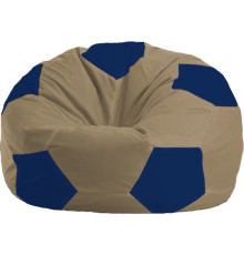 Кресло-мешок Flagman Мяч Стандарт М1.1-85 бежевый/синий