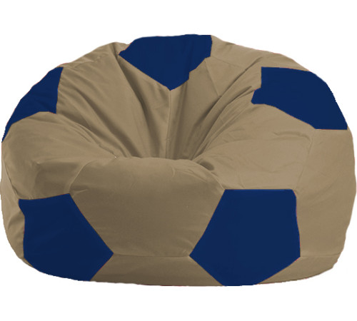 Кресло-мешок Flagman Мяч Стандарт М1.1-85 бежевый/синий