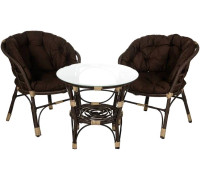 Набор садовой мебели BiGarden БГ- Багама 2+1 кофейный