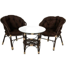 Набор садовой мебели BiGarden БГ- Багама 2+1 кофейный