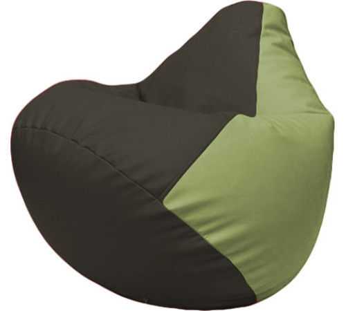 Кресло-мешок Flagman Груша Макси XXL Г2.3-19170 черный/оливковый