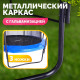 Батут Sundays JumpX 12FT синий, с сеткой, с лестницей