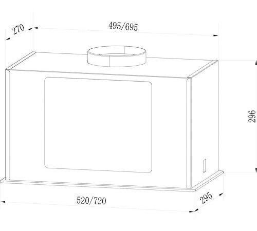 Кухонная вытяжка LEX GS Bloc G 600 белый