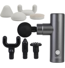 Перкуссионный массажер Miru BM-18 8 насадок, серый