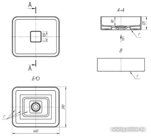 Умывальник MyJoys Joy 46
