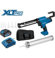 Пистолет для герметика Bull CG 1860 Set 1304625 с 1-им АКБ, сумка