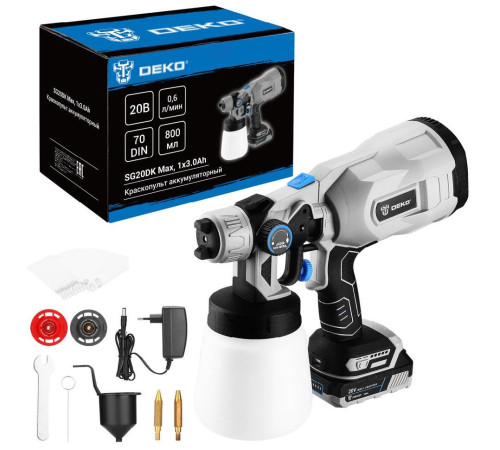 Краскораспылитель Deko SG20DK Max 083-1135 с 1-им АКБ