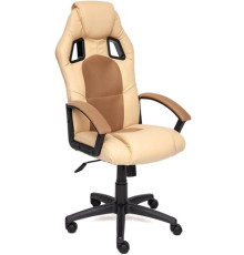Игровое геймерское кресло TetChair Driver бежевый/бронзовый