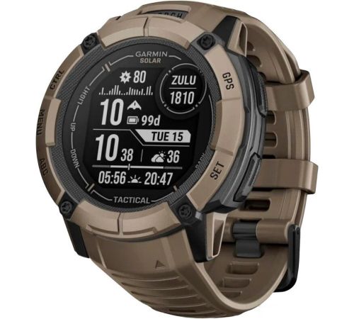 Умные часы Garmin Instinct 2x Solar Tactical Edition светло-коричневый