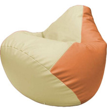 Кресло-мешок Flagman Груша Макси Г2.3-1020 светло-бежевый/оранжевый