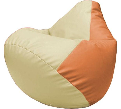 Кресло-мешок Flagman Груша Макси Г2.3-1020 светло-бежевый/оранжевый