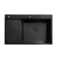 Кухонная мойка Astir Decor PVD Black C78x51BR с сифоном, дозатором и коландером