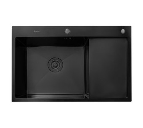 Кухонная мойка Astir Decor PVD Black C78x51BL с сифоном, дозатором и коландером